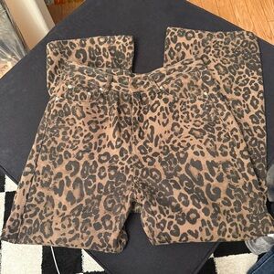 Aelfric Eden Brown & Black Leopard Wide Leg Jeans